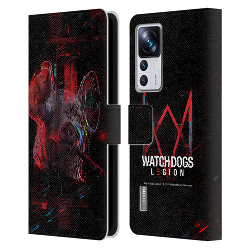 Watch Dogs Legion Key Art Pig Head Glitch Leather Book Wallet Case Cover For Xiaomi 12T Pro