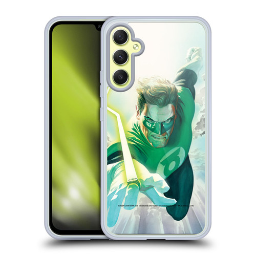 Green Lantern DC Comics Comic Book Covers Flight Soft Gel Case for Samsung Galaxy A34 5G