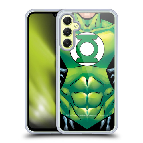 Green Lantern DC Comics Logos Uniform Soft Gel Case for Samsung Galaxy A34 5G