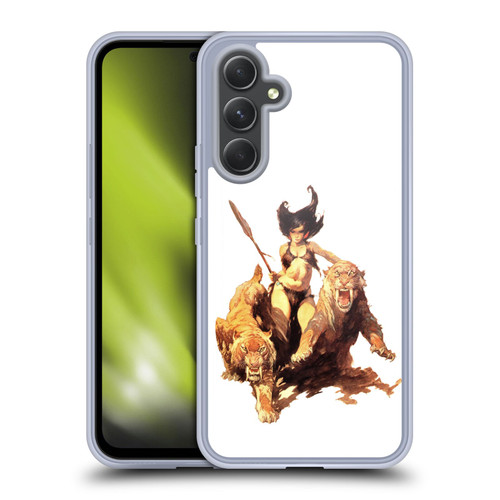 Frank Frazetta Fantasy The Huntress Soft Gel Case for Samsung Galaxy A54 5G