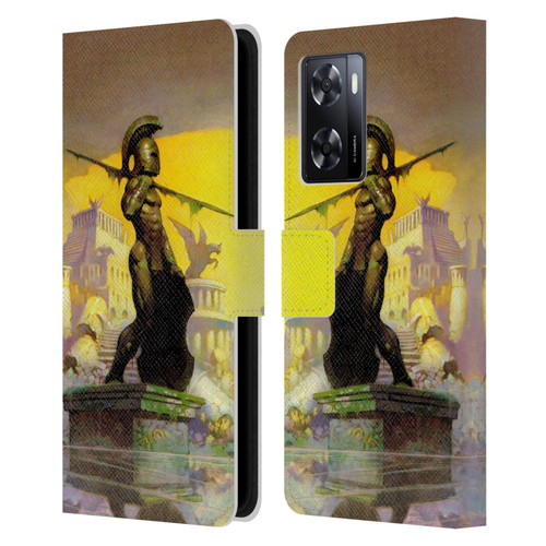 Frank Frazetta Fantasy Atlantis Leather Book Wallet Case Cover For OPPO A57s