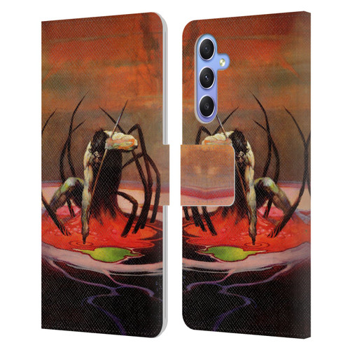 Frank Frazetta Fantasy The Spider King Leather Book Wallet Case Cover For Samsung Galaxy A34 5G