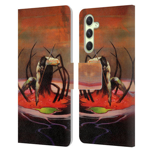 Frank Frazetta Fantasy The Spider King Leather Book Wallet Case Cover For Samsung Galaxy A54 5G