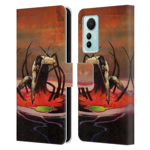 Frank Frazetta Fantasy The Spider King Leather Book Wallet Case Cover For Xiaomi 12 Lite