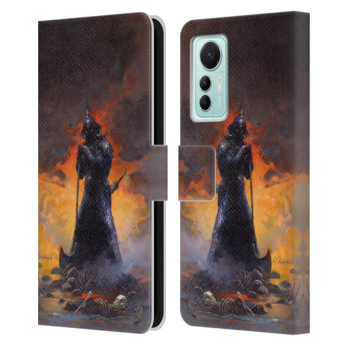 Frank Frazetta Medieval Fantasy Death Dealer 3 Leather Book Wallet Case Cover For Xiaomi 12 Lite
