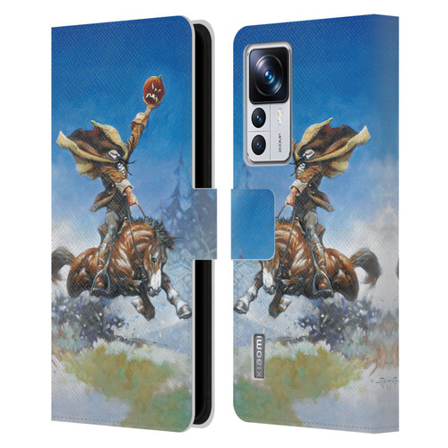 Frank Frazetta Medieval Fantasy Headless Horseman Leather Book Wallet Case Cover For Xiaomi 12T Pro