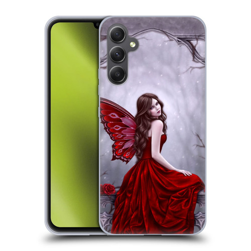 Rachel Anderson Fairies Winter Rose Soft Gel Case for Samsung Galaxy A34 5G