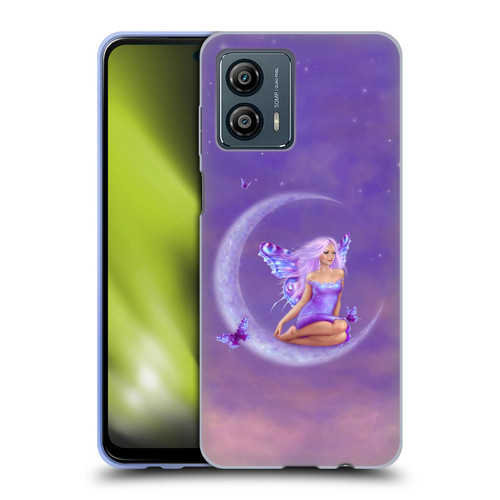 Rachel Anderson Pixies Lavender Moon Soft Gel Case for Motorola Moto G53 5G