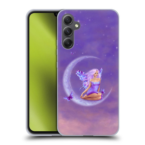 Rachel Anderson Pixies Lavender Moon Soft Gel Case for Samsung Galaxy A34 5G
