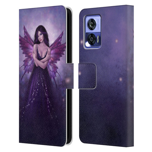 Rachel Anderson Fairies Mirabella Leather Book Wallet Case Cover For Motorola Edge 30 Neo 5G