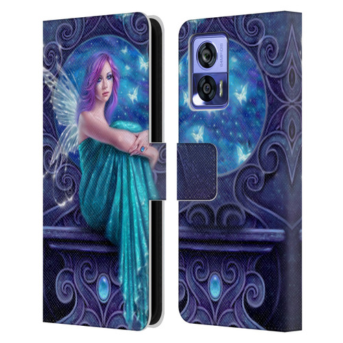 Rachel Anderson Pixies Astraea Leather Book Wallet Case Cover For Motorola Edge 30 Neo 5G