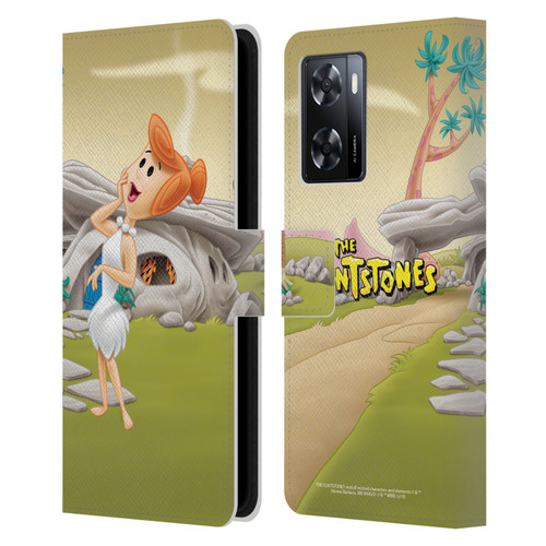 The Flintstones Characters Wilma Flintstones Leather Book Wallet Case Cover For OPPO A57s