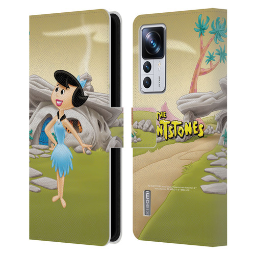 The Flintstones Characters Betty Rubble Leather Book Wallet Case Cover For Xiaomi 12T Pro