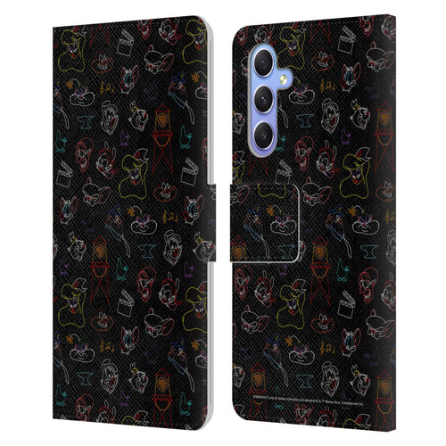 Animaniacs Graphics Pattern Leather Book Wallet Case Cover For Samsung Galaxy A34 5G