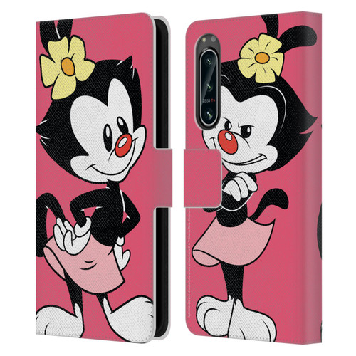 Animaniacs Graphics Dot Leather Book Wallet Case Cover For Sony Xperia 5 IV