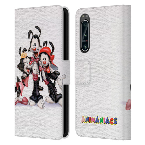 Animaniacs Graphics Formal Leather Book Wallet Case Cover For Sony Xperia 5 IV