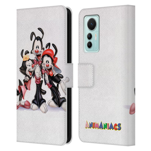 Animaniacs Graphics Formal Leather Book Wallet Case Cover For Xiaomi 12 Lite