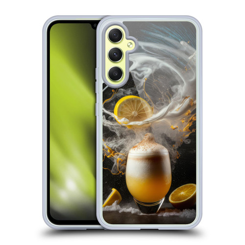 Spacescapes Cocktails Explosive Elixir, Whisky Sour Soft Gel Case for Samsung Galaxy A34 5G