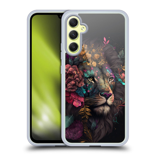Spacescapes Floral Lions Ethereal Petals Soft Gel Case for Samsung Galaxy A34 5G