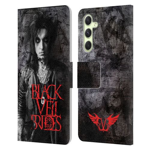 Black Veil Brides Band Members Jake Leather Book Wallet Case Cover For Samsung Galaxy A54 5G