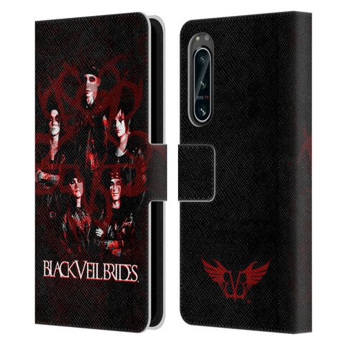 Black Veil Brides Band Members Group Leather Book Wallet Case Cover For Sony Xperia 5 IV