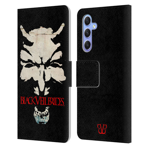 Black Veil Brides Band Art Devil Art Leather Book Wallet Case Cover For Samsung Galaxy A34 5G