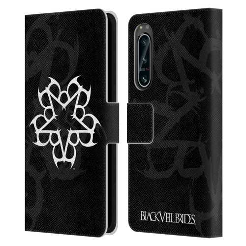 Black Veil Brides Band Art Logo Leather Book Wallet Case Cover For Sony Xperia 5 IV