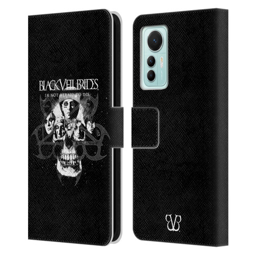 Black Veil Brides Band Art Skull Faces Leather Book Wallet Case Cover For Xiaomi 12 Lite