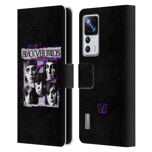 Black Veil Brides Band Art Grunge Faces Leather Book Wallet Case Cover For Xiaomi 12T Pro