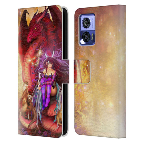 Ruth Thompson Dragons Capricorn Leather Book Wallet Case Cover For Motorola Edge 30 Neo 5G