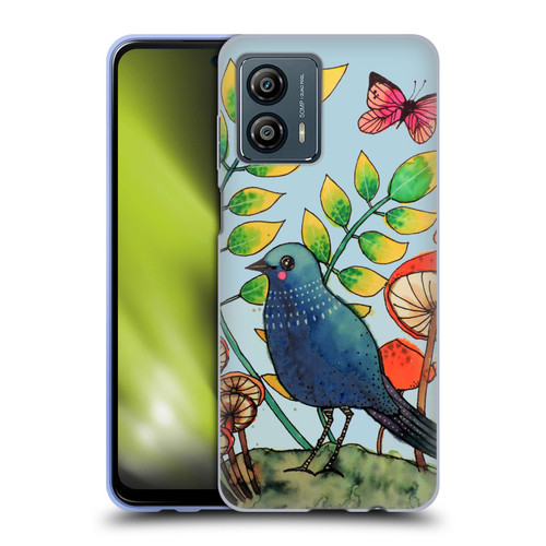 Sylvie Demers Birds 3 Teary Blue Soft Gel Case for Motorola Moto G53 5G