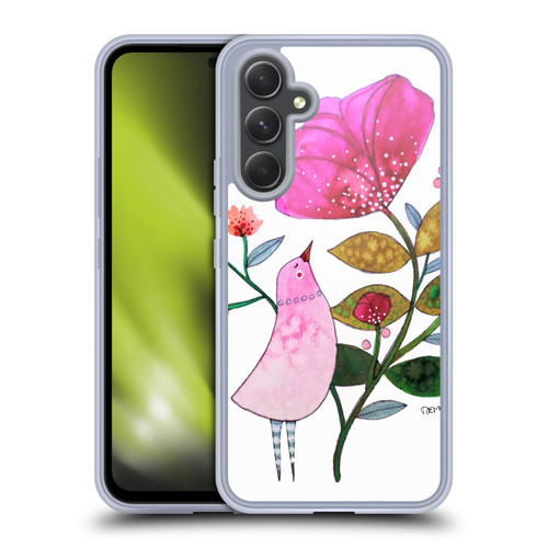 Sylvie Demers Birds 3 Crimson Soft Gel Case for Samsung Galaxy A54 5G