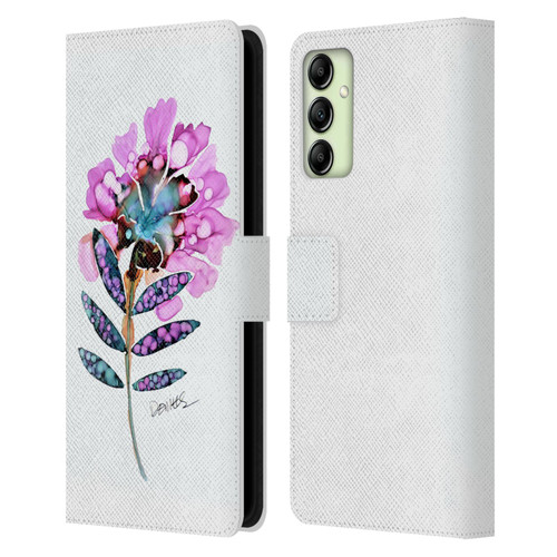 Sylvie Demers Nature Fleur Leather Book Wallet Case Cover For Samsung Galaxy A14 5G