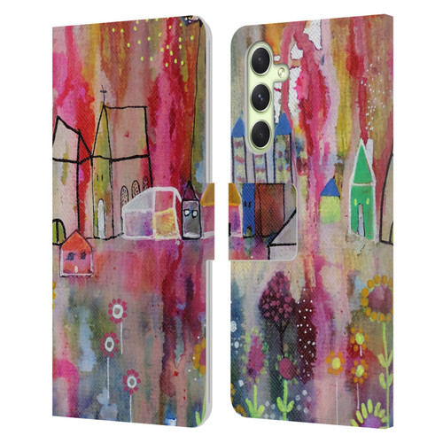 Sylvie Demers Nature House Horizon Leather Book Wallet Case Cover For Samsung Galaxy A54 5G