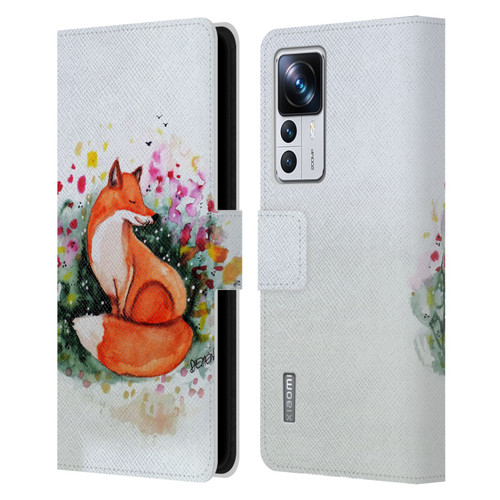Sylvie Demers Nature Fox Beauty Leather Book Wallet Case Cover For Xiaomi 12T Pro