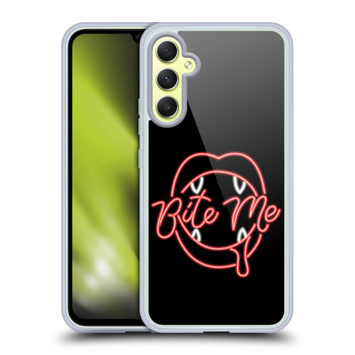 Bebe Rexha Key Art Neon Bite Me Soft Gel Case for Samsung Galaxy A34 5G