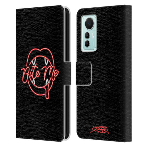 Bebe Rexha Key Art Neon Bite Me Leather Book Wallet Case Cover For Xiaomi 12 Lite