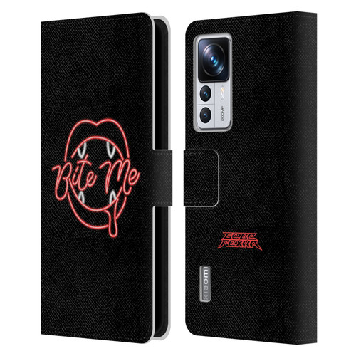 Bebe Rexha Key Art Neon Bite Me Leather Book Wallet Case Cover For Xiaomi 12T Pro