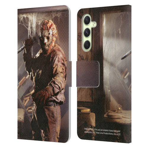 Friday the 13th: Jason Goes To Hell Graphics Jason Voorhees 2 Leather Book Wallet Case Cover For Samsung Galaxy A54 5G