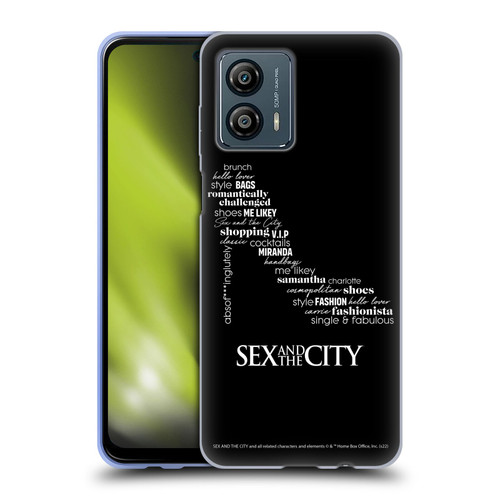 Sex and The City: Television Series Graphics Shoe Soft Gel Case for Motorola Moto G53 5G