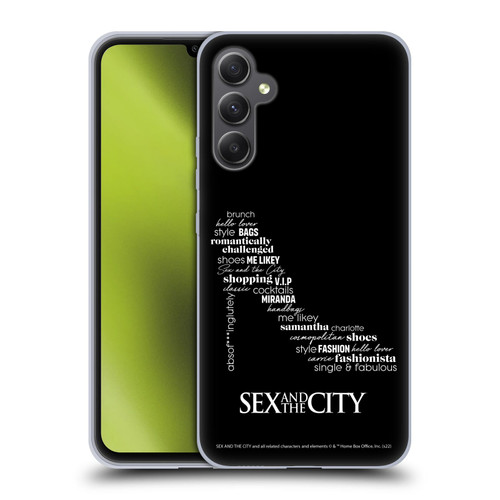 Sex and The City: Television Series Graphics Shoe Soft Gel Case for Samsung Galaxy A34 5G