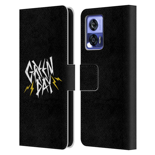 Green Day Graphics Bolts Leather Book Wallet Case Cover For Motorola Edge 30 Neo 5G