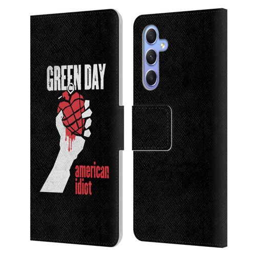 Green Day Graphics American Idiot Leather Book Wallet Case Cover For Samsung Galaxy A34 5G