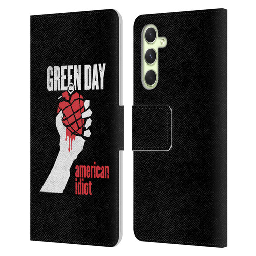 Green Day Graphics American Idiot Leather Book Wallet Case Cover For Samsung Galaxy A54 5G