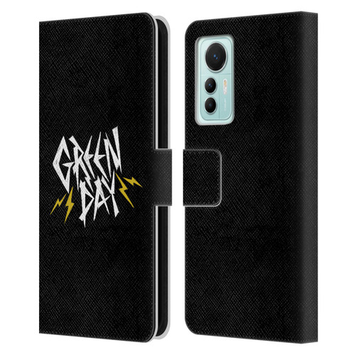 Green Day Graphics Bolts Leather Book Wallet Case Cover For Xiaomi 12 Lite