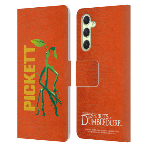 Fantastic Beasts: Secrets of Dumbledore Graphic Badges Pickett Leather Book Wallet Case Cover For Samsung Galaxy A54 5G