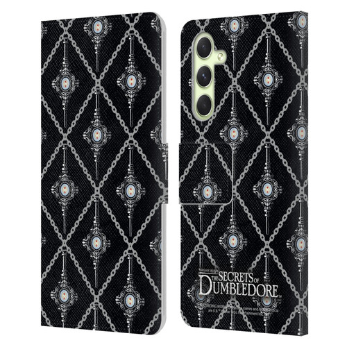 Fantastic Beasts: Secrets of Dumbledore Graphics Blood Troth Pattern Leather Book Wallet Case Cover For Samsung Galaxy A54 5G