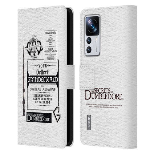 Fantastic Beasts: Secrets of Dumbledore Graphics Gellert Grindelwald Leather Book Wallet Case Cover For Xiaomi 12T Pro