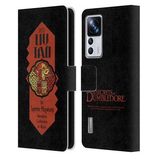 Fantastic Beasts: Secrets of Dumbledore Graphics Liu Tao Leather Book Wallet Case Cover For Xiaomi 12T Pro