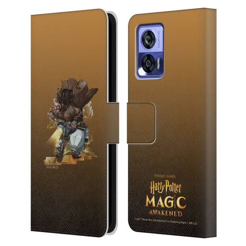 Harry Potter: Magic Awakened Characters Hagrid Leather Book Wallet Case Cover For Motorola Edge 30 Neo 5G